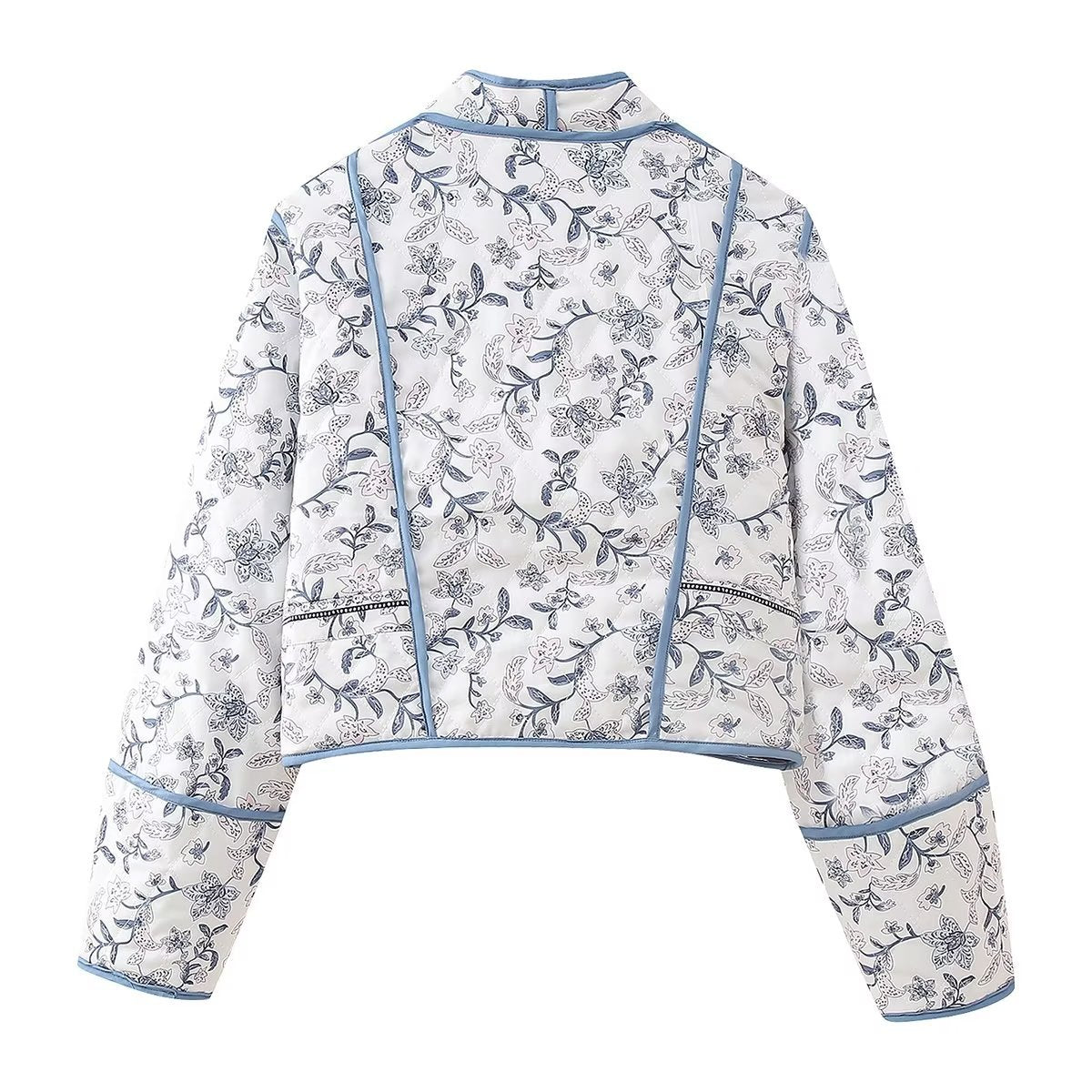 Ariane | Ethnic Flower Print Reversible Jacket - Elovana Montreal - Jackets