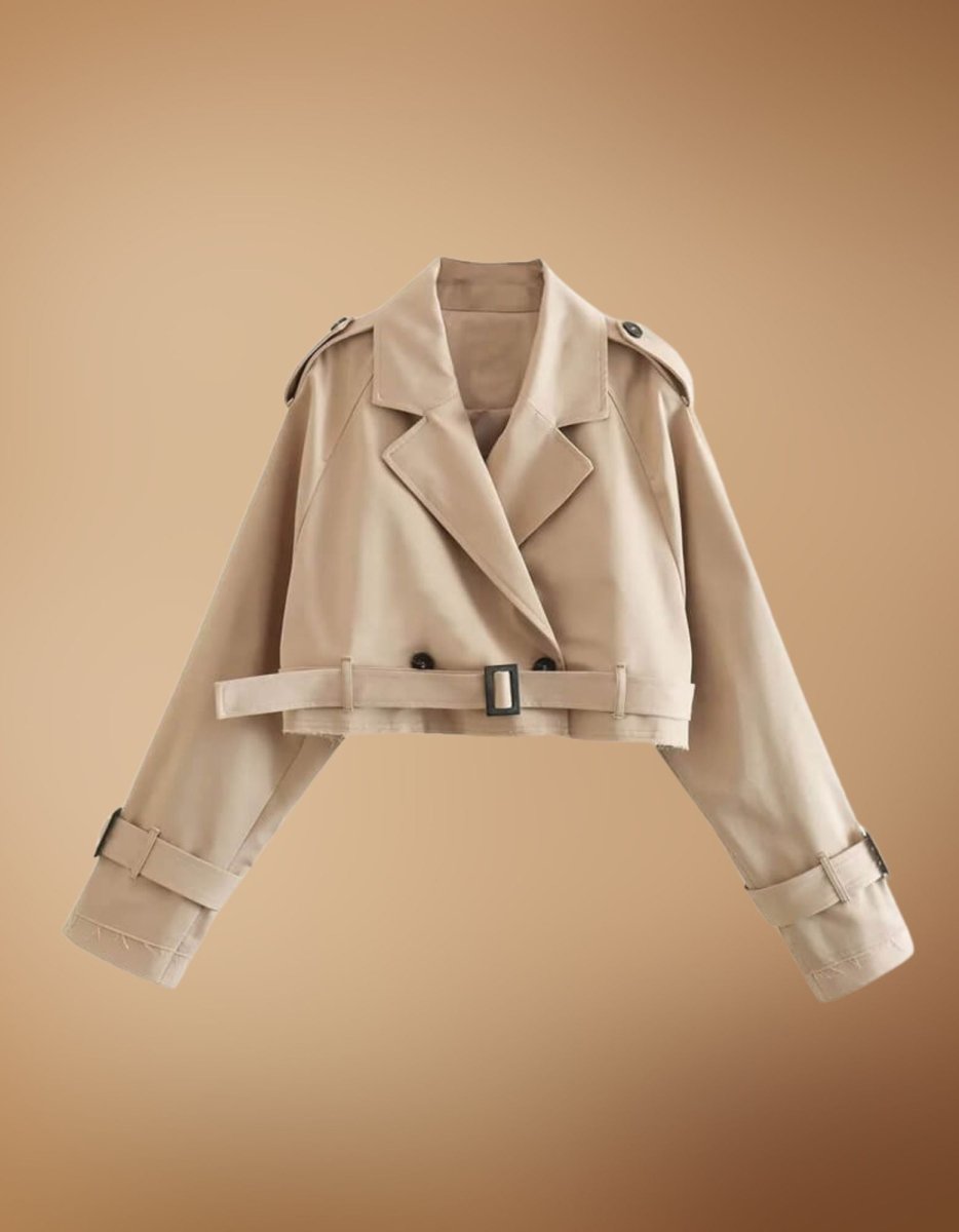 Blair cropped Trenchcoat - Elovana Montreal - jackets