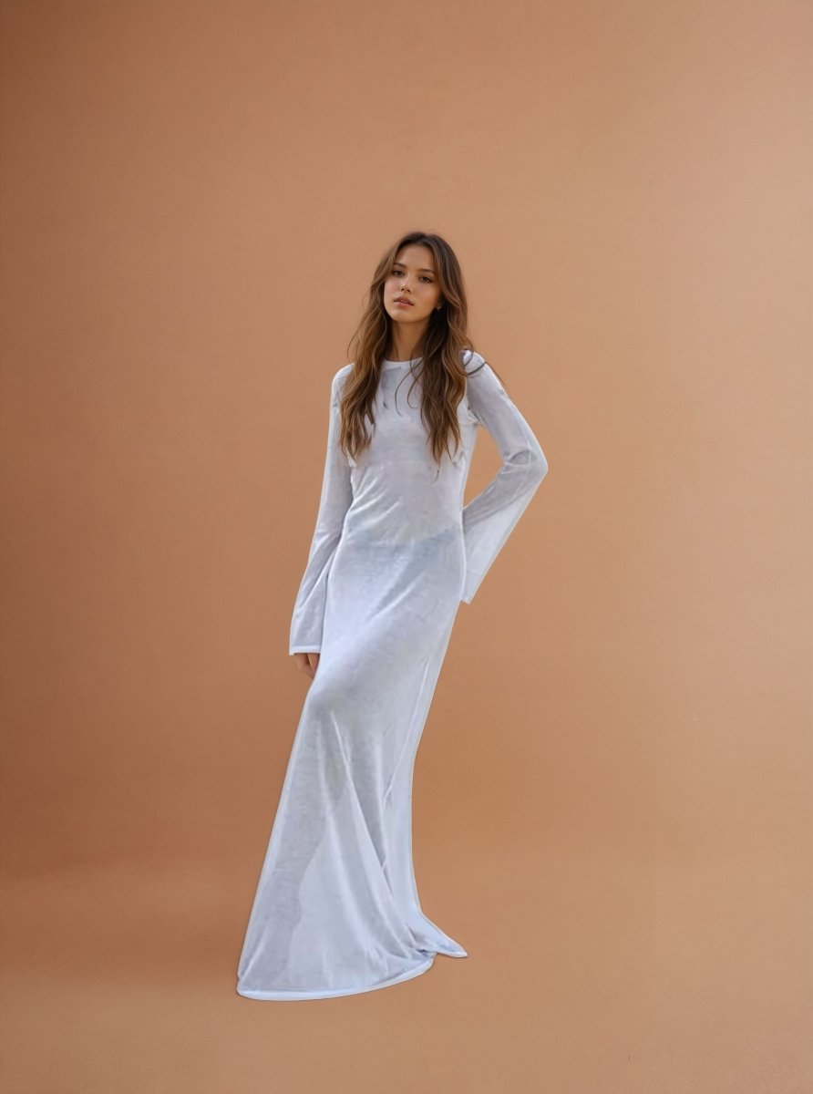 Celina Sheer Maxi dress - Elovana Montreal - Dresses