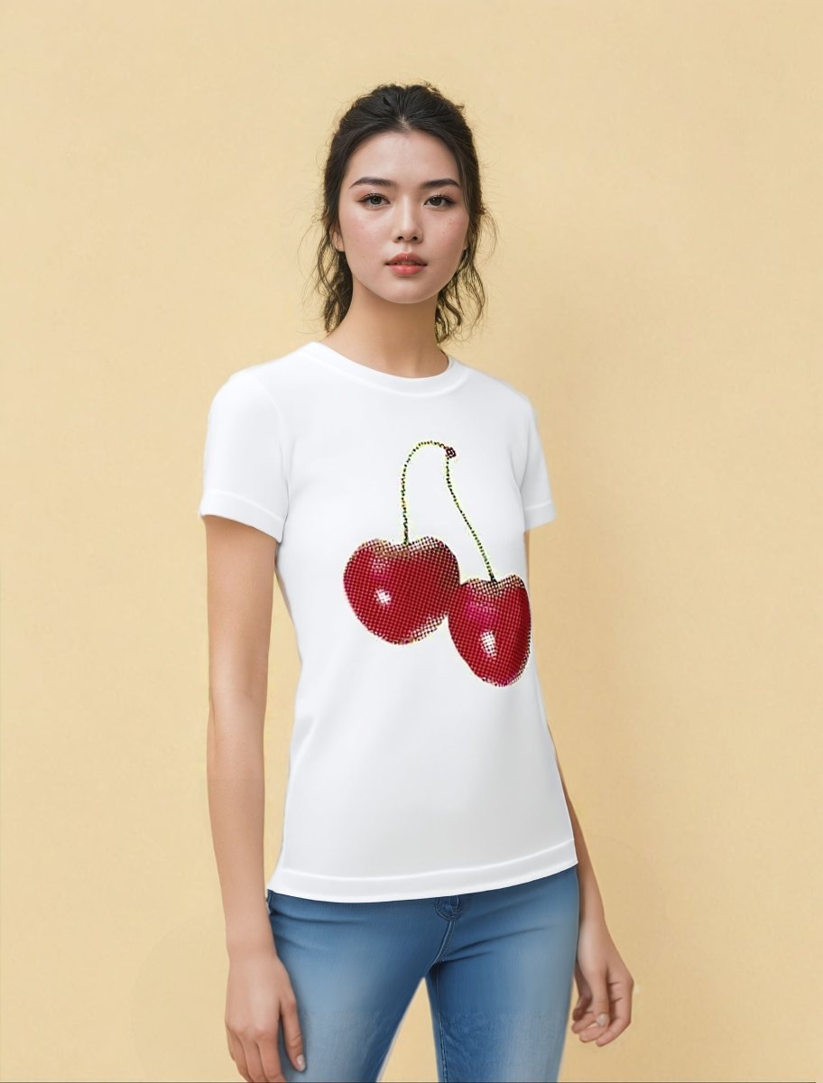 Cherry graphic print T-shirt - Elovana Montreal - Tops