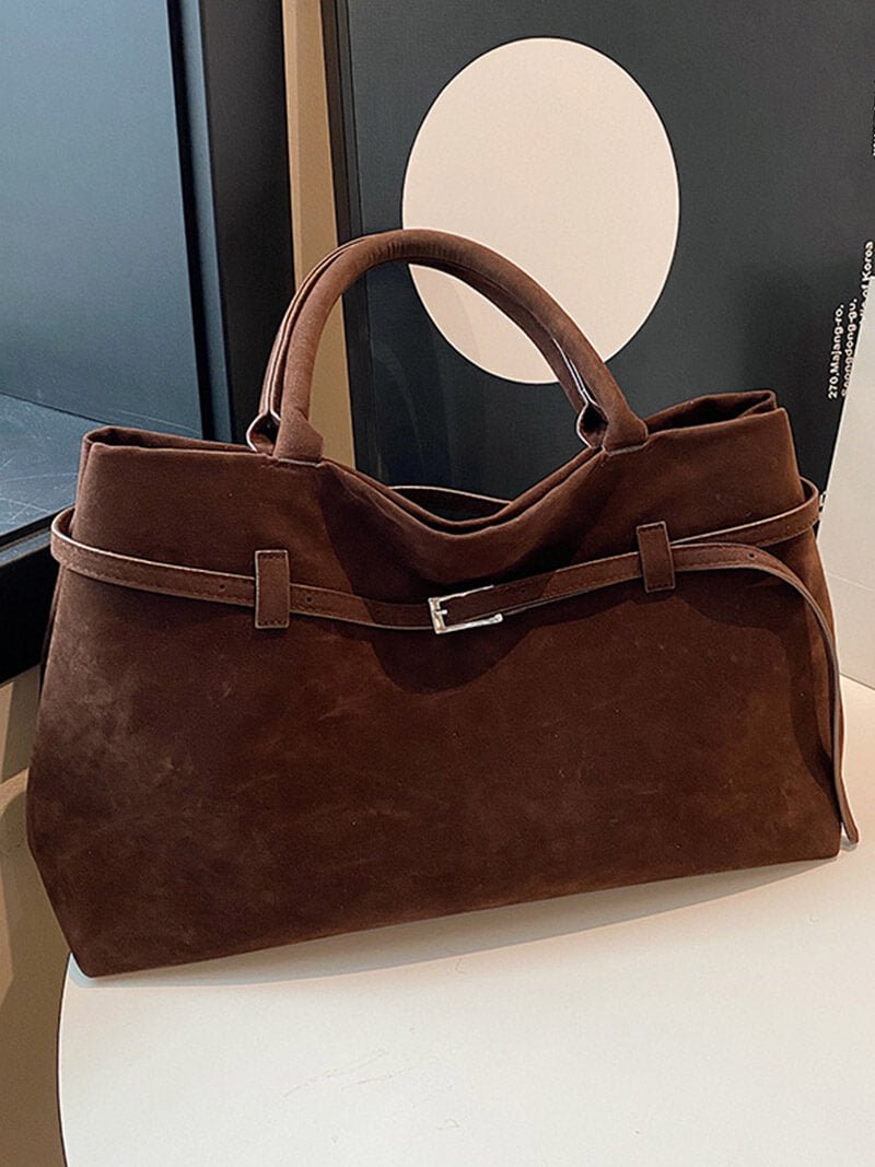 Dalila suede bag - Elovana Montreal - Handbags