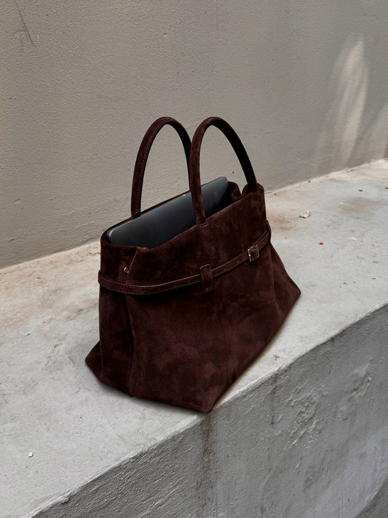 Dalila suede bag - Elovana Montreal - Handbags