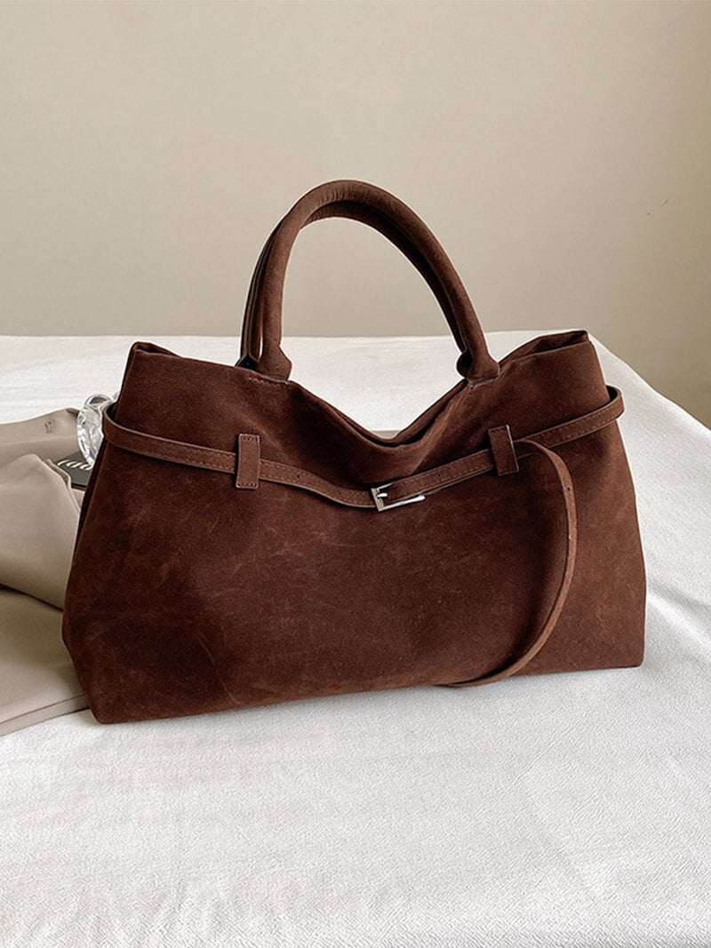 Dalila suede bag - Elovana Montreal - Handbags