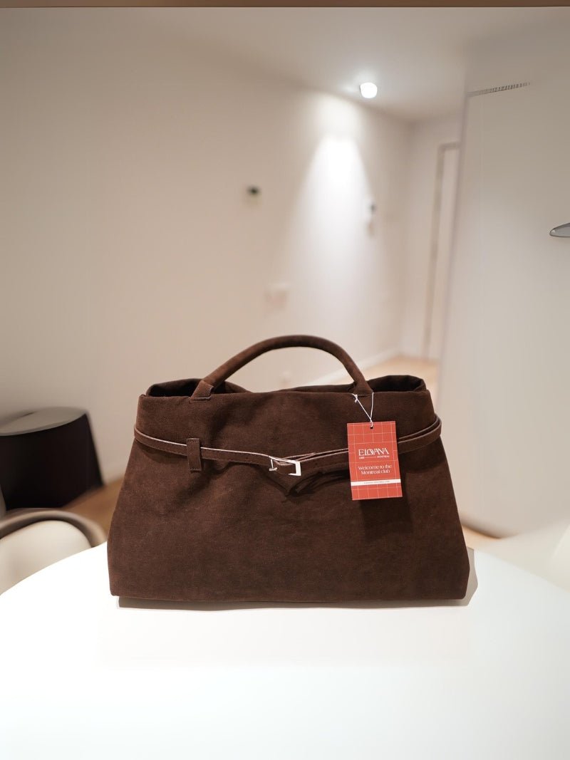 Dalila suede bag - Elovana Montreal - Handbags