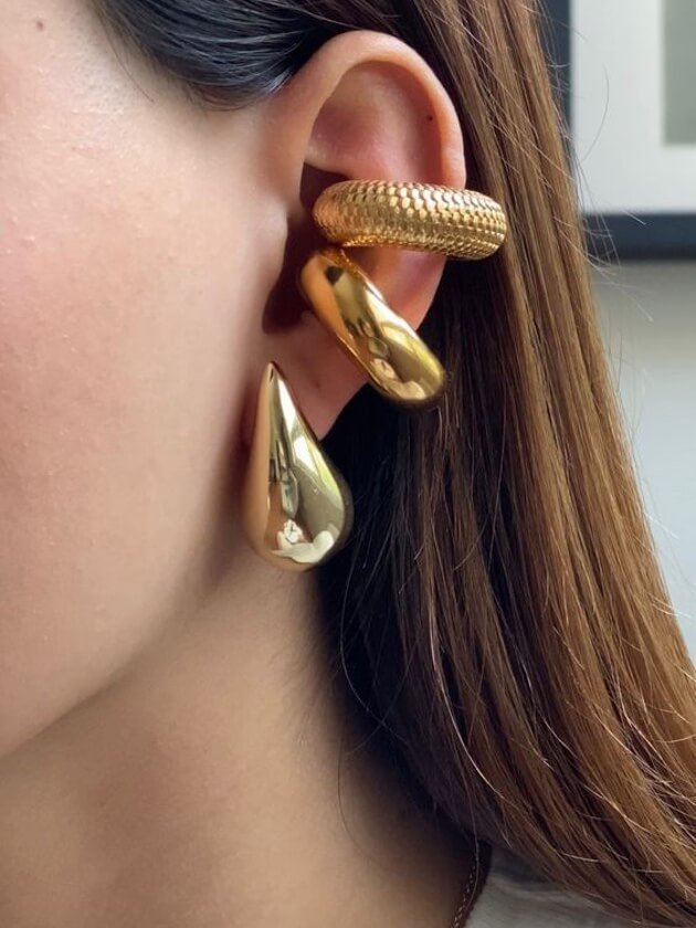 Hailey earrings 14K gold plated - Elovana Montreal - Earrings