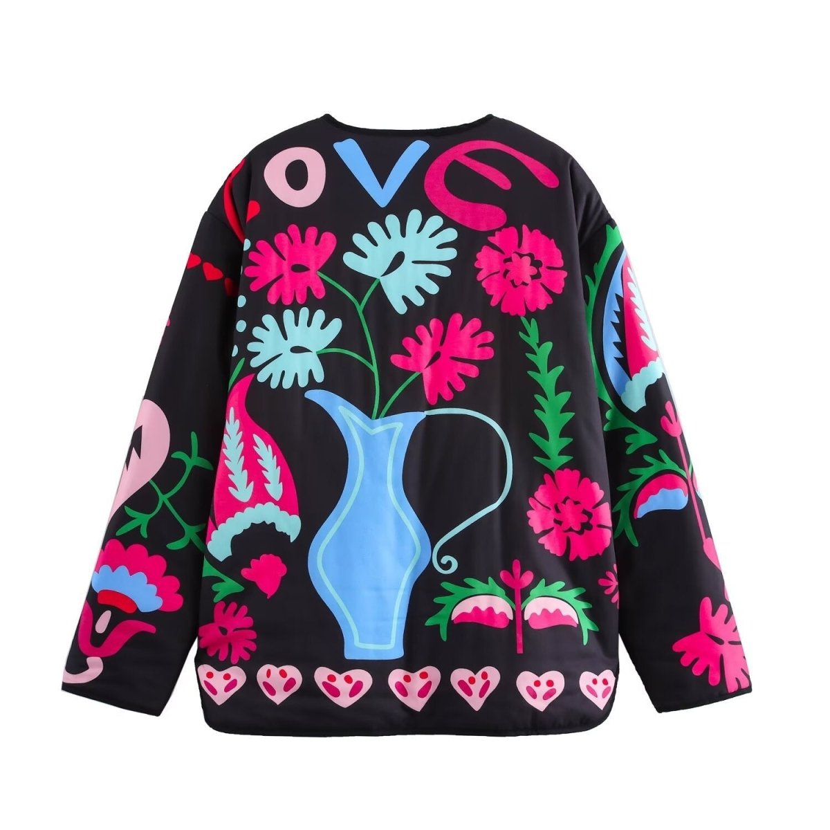 Liana | Cute Graffiti Style Print Thin Jacket - Elovana Montreal - Jackets