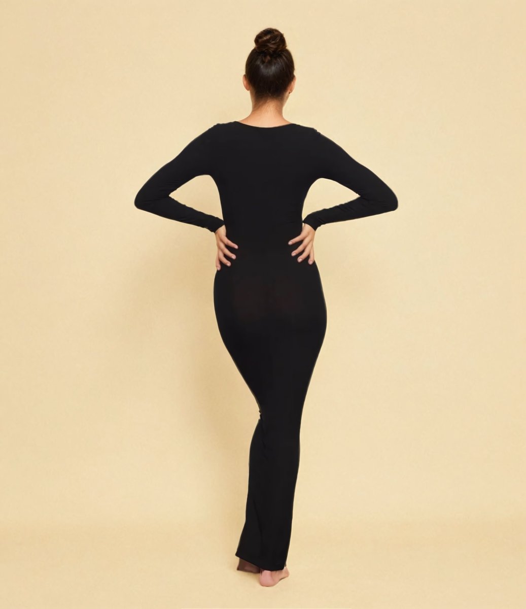 Magic Shaping Maxi Dress Long Sleeve - Elovana Montreal - Dresses