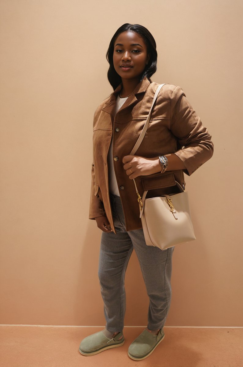 Matilda suede Jacket - Elovana Montreal - jackets