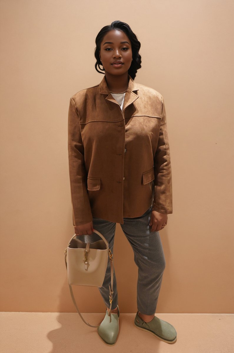 Matilda suede Jacket - Elovana Montreal - jackets