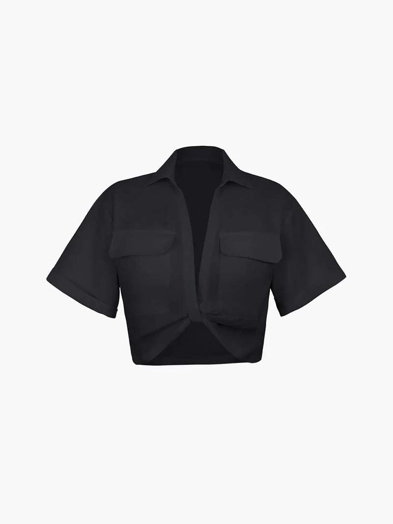 Maya Cropped blouse - Elovana Montreal - Tops