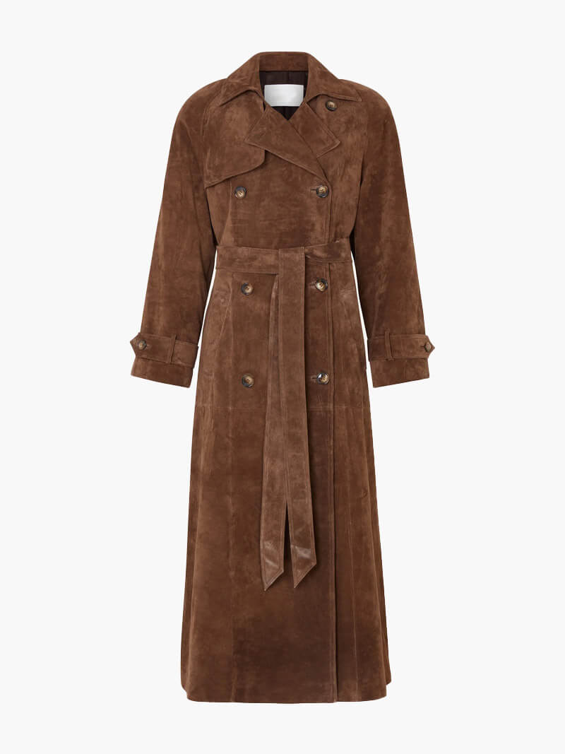 Molly suede Trenchcoat - Elovana Montreal - jackets