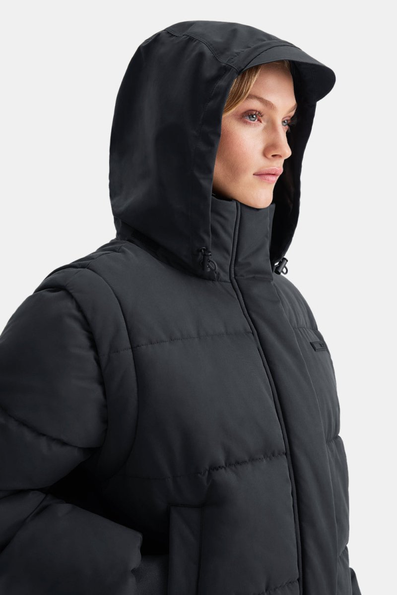 MULTIWAY 3 - IN - 1 PUFFER JACKET - BLACK - Elovana Montreal - Outerwear