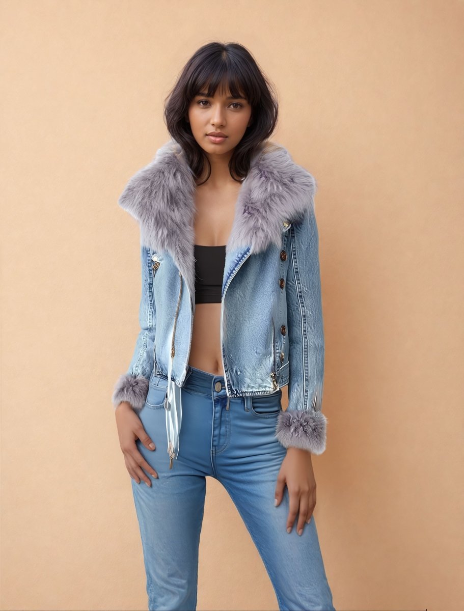 Ornela - Fur Zipper Jacket - Elovana Montreal - 