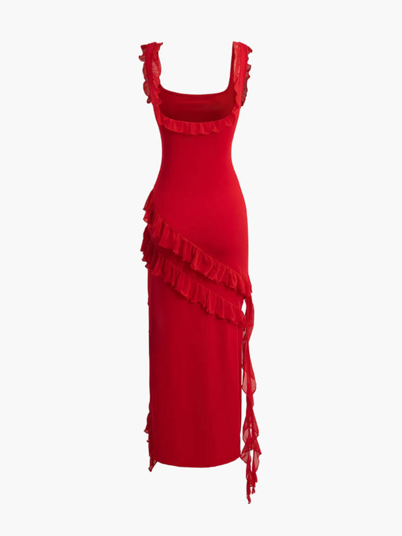 Romina ruffle dress - Elovana Montreal - Dresses