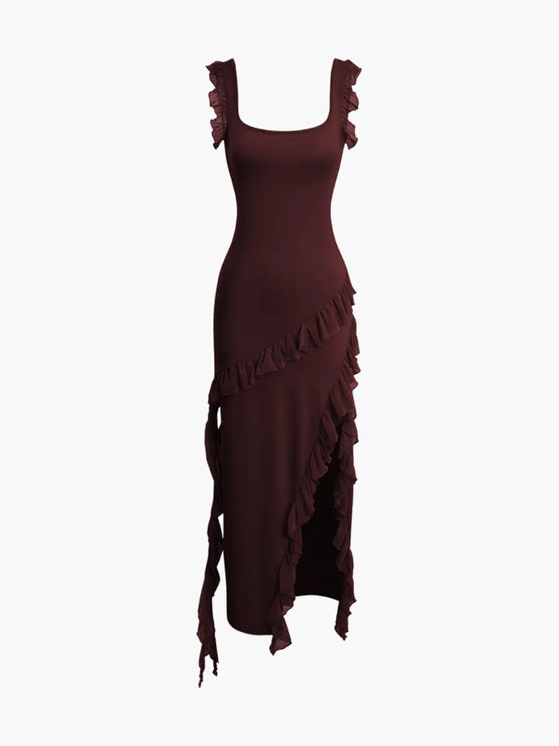 Romina ruffle dress - Elovana Montreal - Dresses