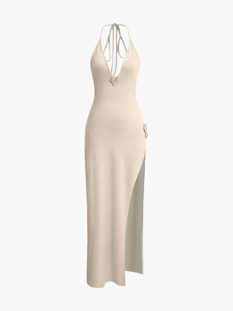 Rosette maxi summer dress - Elovana Montreal - Dresses