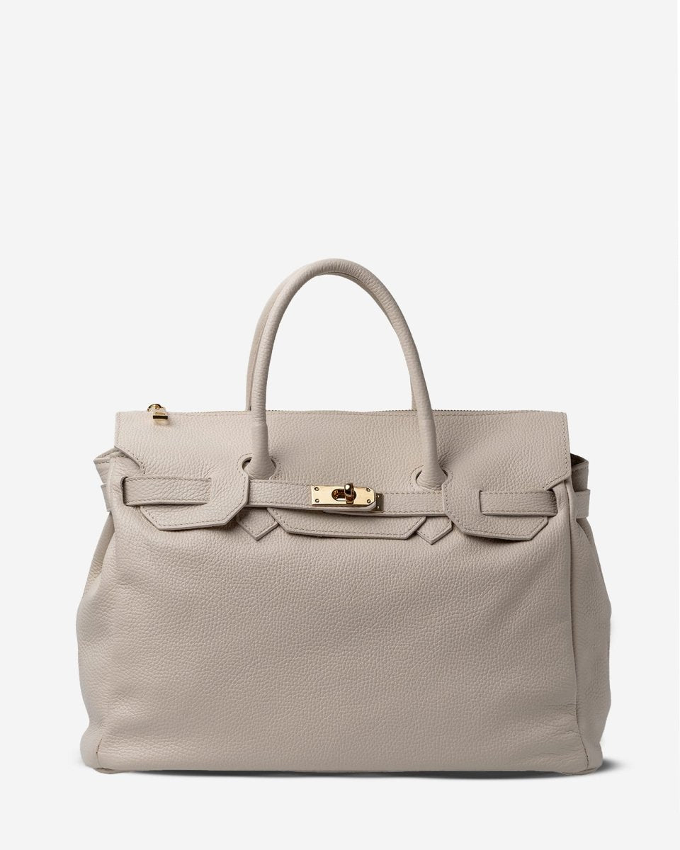 SOFT FIRKIN 40 in Cream Leather - Elovana Montreal - BAG