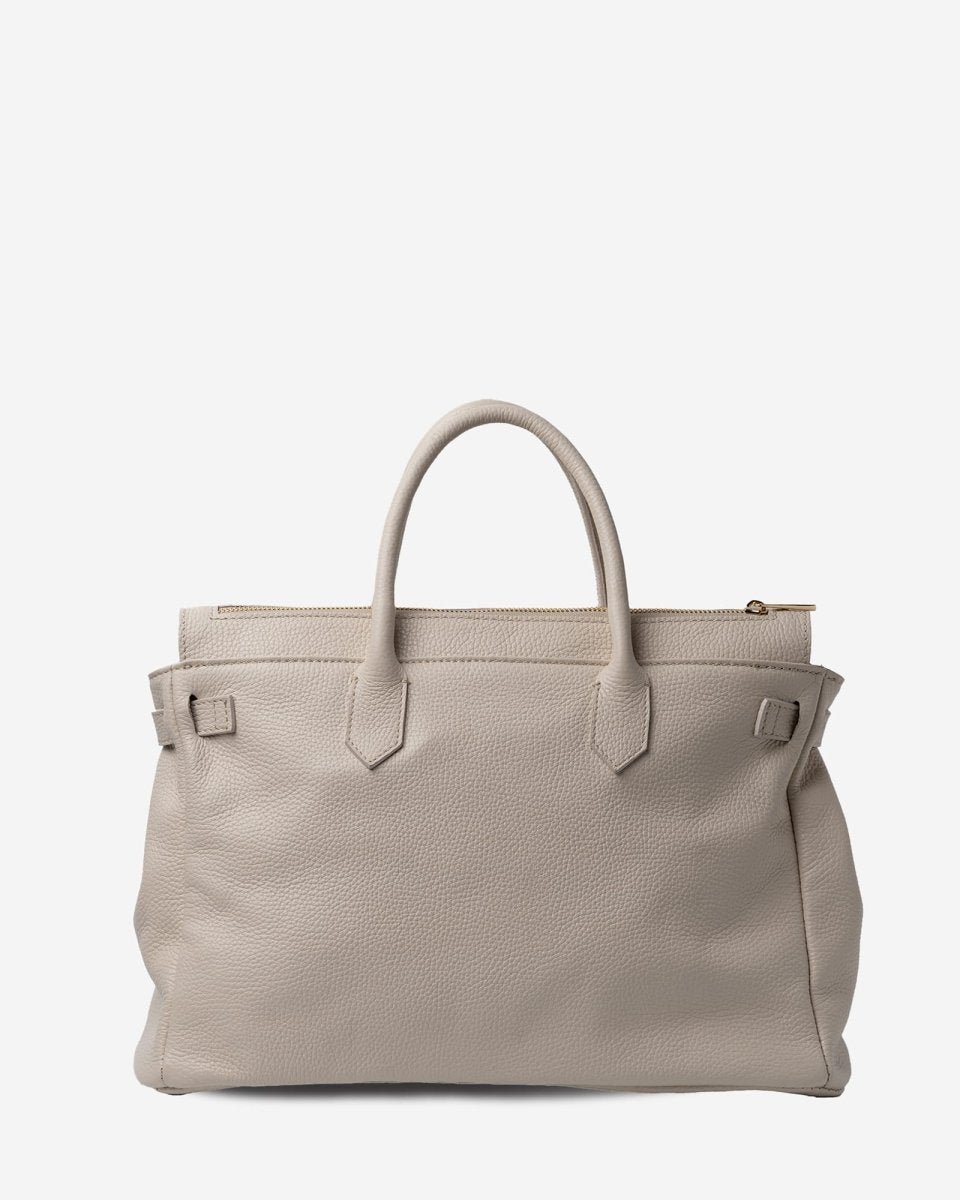 SOFT FIRKIN 40 in Cream Leather - Elovana Montreal - BAG