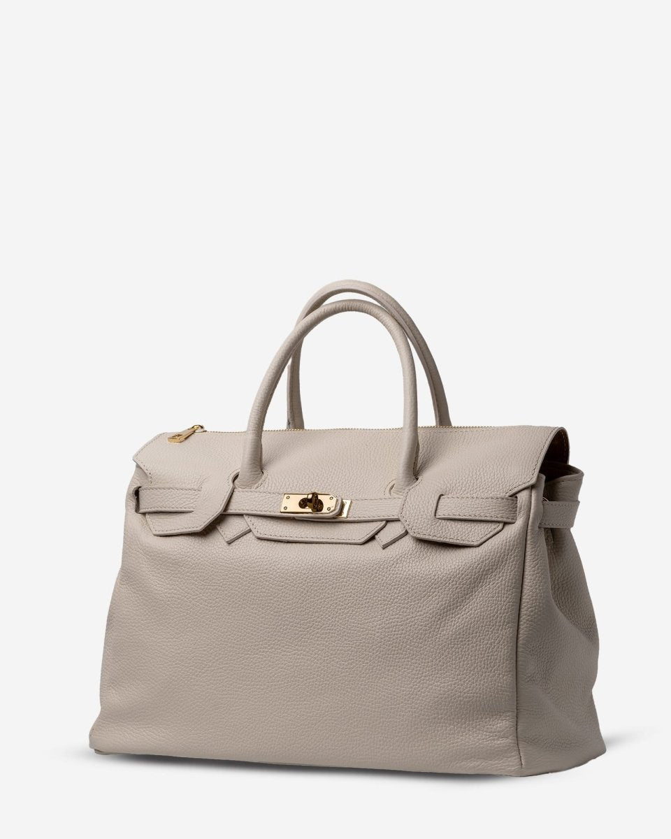 SOFT FIRKIN 40 in Cream Leather - Elovana Montreal - BAG