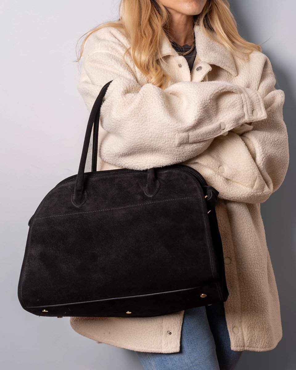 SOFT FREYA 37 MAXI in Black Suede - Elovana Montreal - BAG