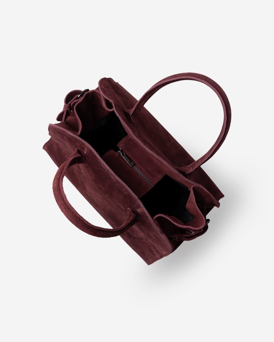 SOFT FREYA 37 MAXI in Burgundy Suede - Elovana Montreal - BAG