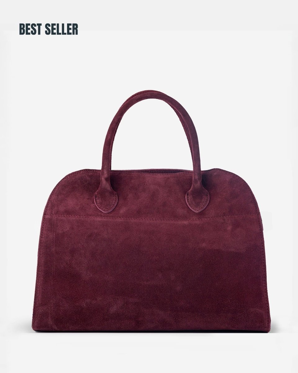 SOFT FREYA 37 MAXI in Burgundy Suede - Elovana Montreal - BAG