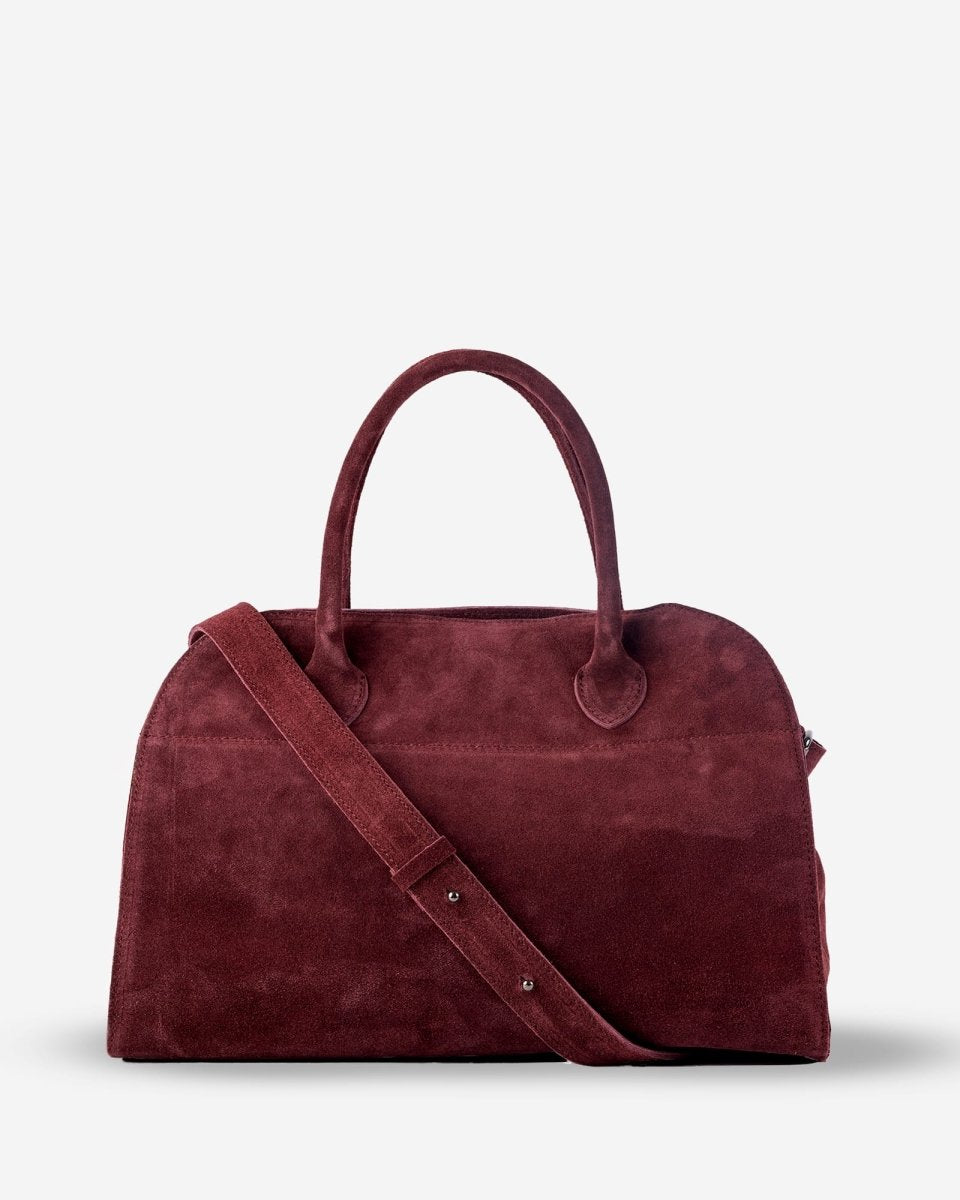 SOFT FREYA 37 MAXI in Burgundy Suede - Elovana Montreal - BAG