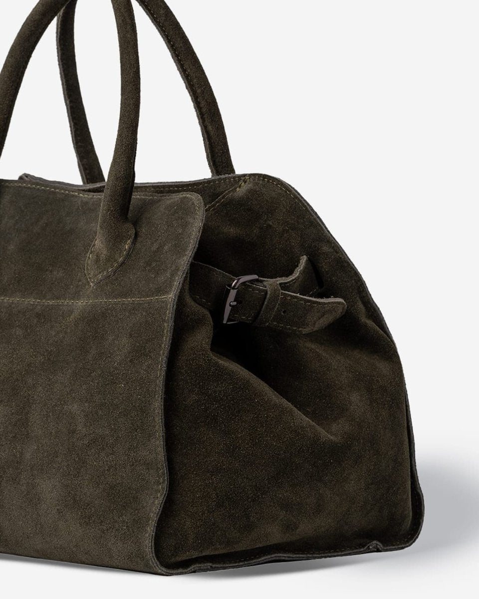 SOFT FREYA 37 MAXI in Olive Green Suede - Elovana Montreal - BAG