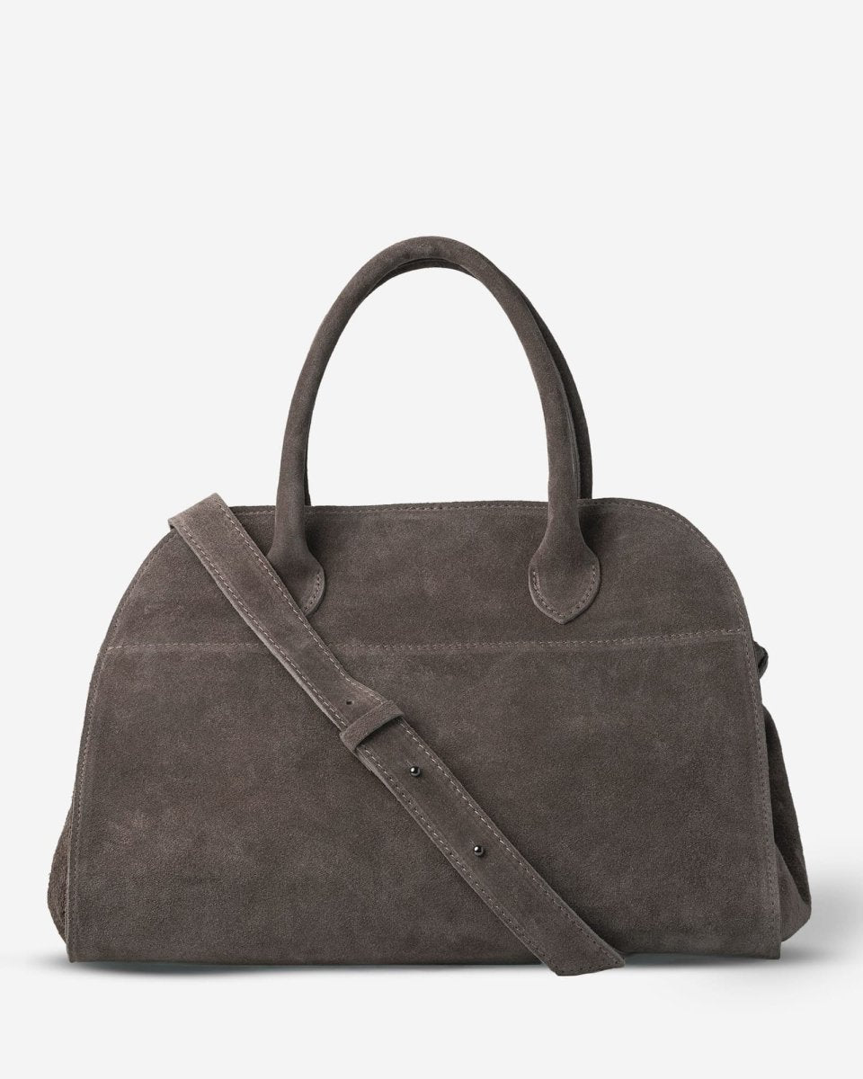 SOFT FREYA 37 MAXI in Taupe Suede - Elovana Montreal - BAG