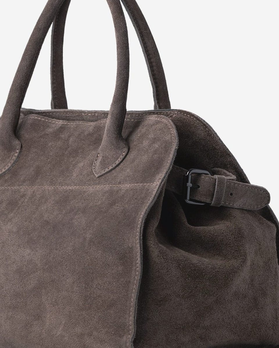 SOFT FREYA 37 MAXI in Taupe Suede - Elovana Montreal - BAG