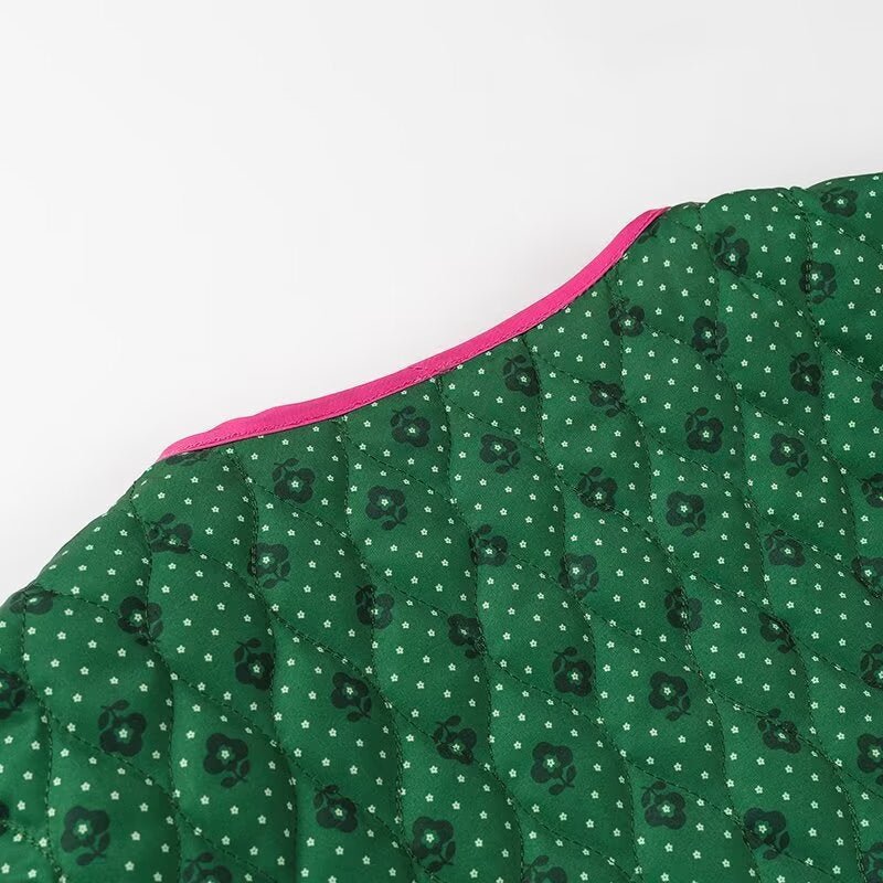 Sonia | Green Life Pink Bow Jacket - Elovana Montreal - Jackets