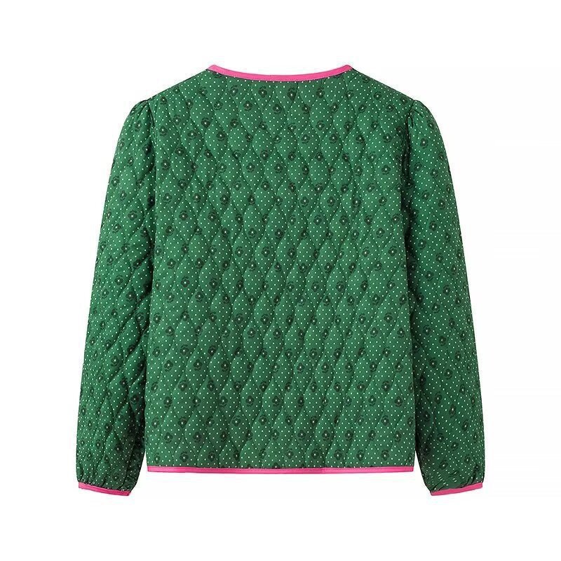 Sonia | Green Life Pink Bow Jacket - Elovana Montreal - Jackets