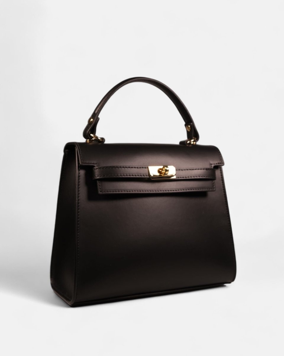 SOUL 30 Extra Large in Black Leather - Elovana Montreal - BAG