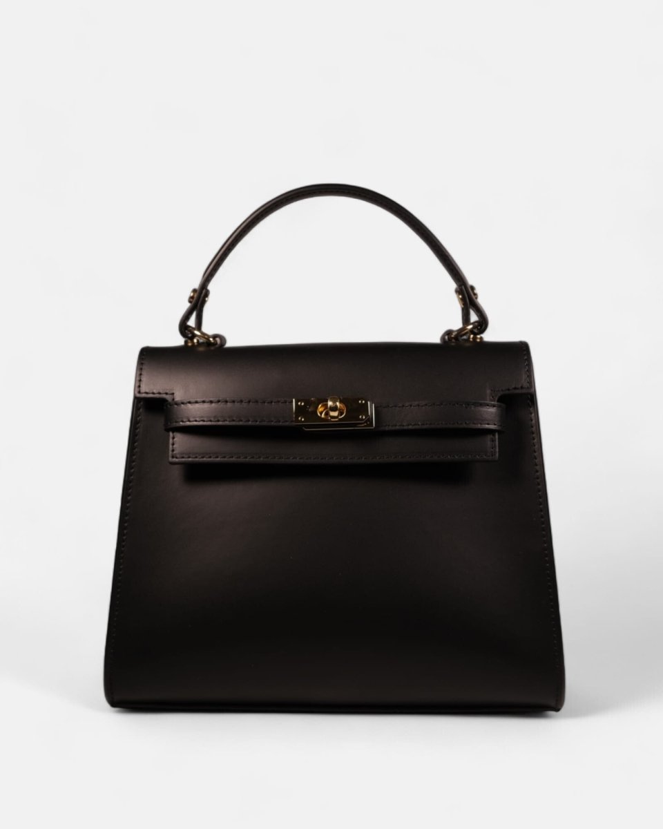 SOUL 30 Extra Large in Black Leather - Elovana Montreal - BAG