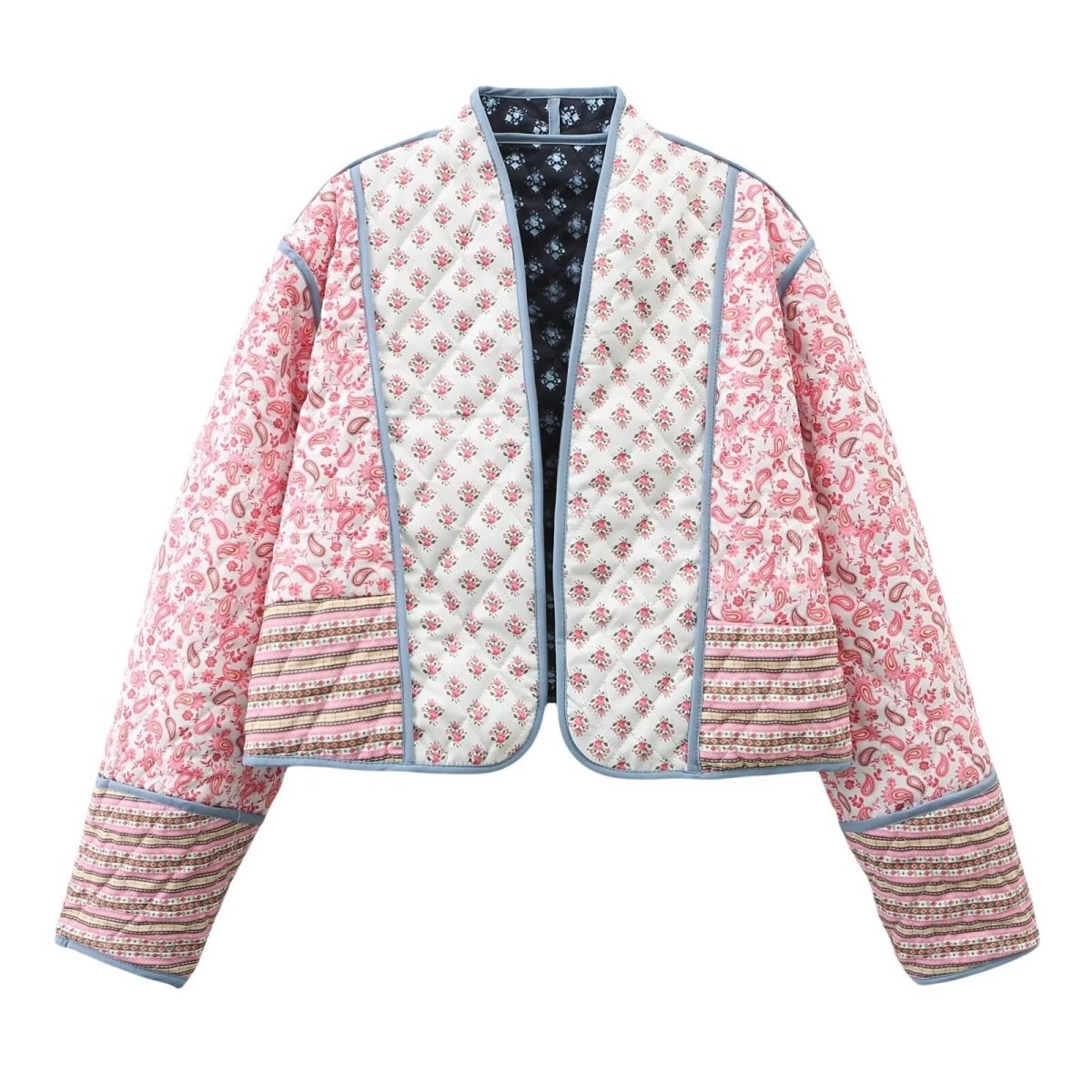 Stéphanie | Reversible Printed Jacket - Elovana Montreal - Jackets