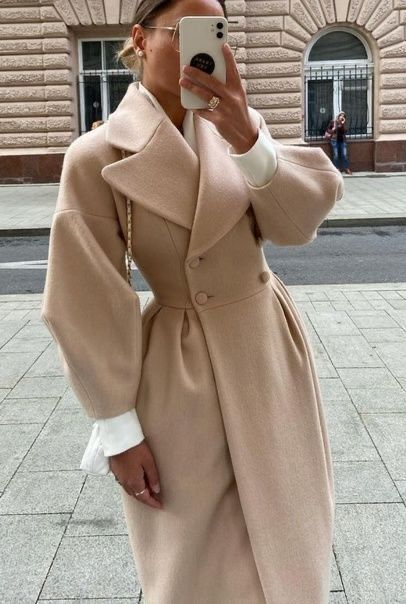 Symone - Elegant Long Coat - Elovana Montreal - 