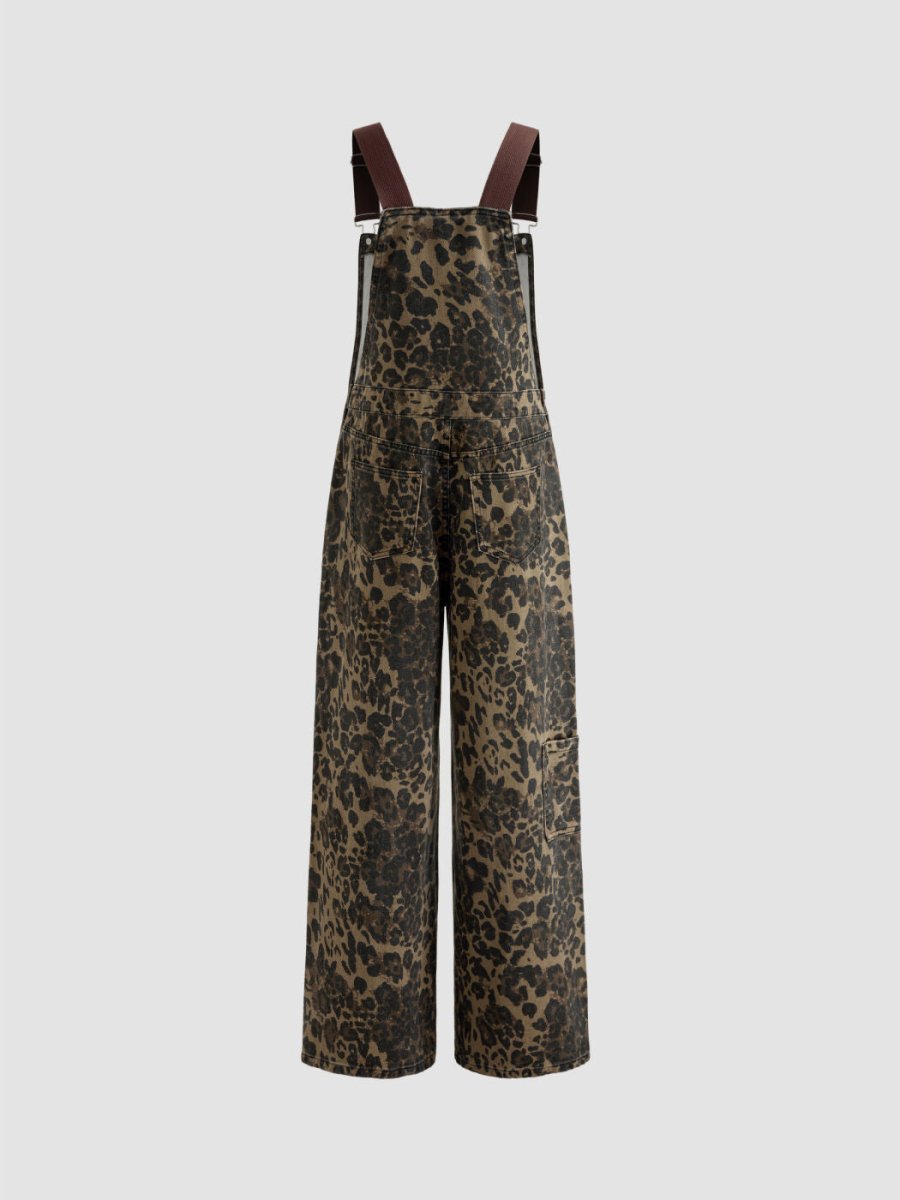 The Marina - Denim Leopard Jumpsuit - Elovana Montreal - Jackets