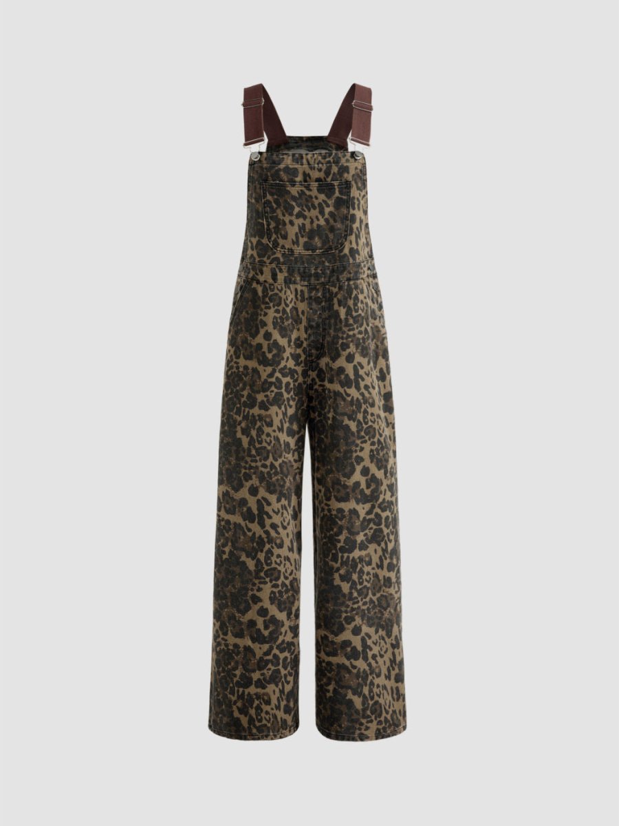 The Marina - Denim Leopard Jumpsuit - Elovana Montreal - Jackets