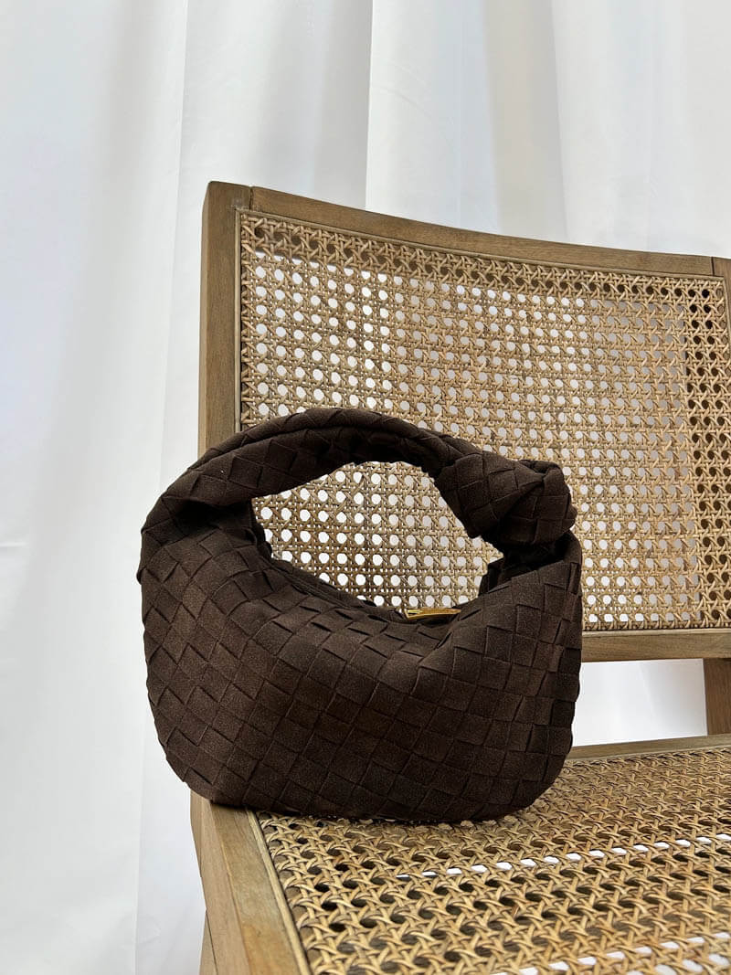 Woven Bag mini suede - Elovana Montreal - Handbags